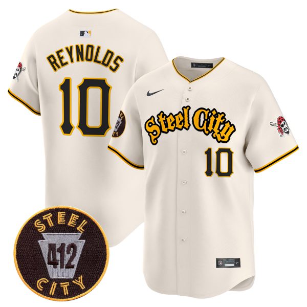 Men's Pittsburgh Pirates 412 Patch Vapor Premier Limited Jersey V5 - All Stitched - Image 25