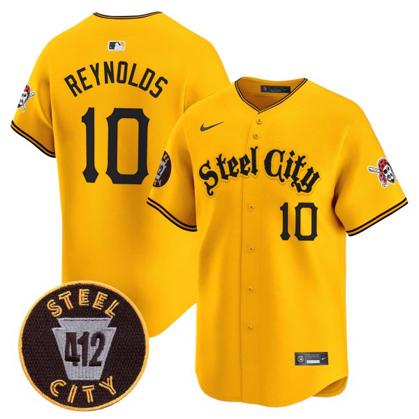 Men's Pittsburgh Pirates 412 Patch Vapor Premier Limited Jersey V5 - All Stitched - Image 31