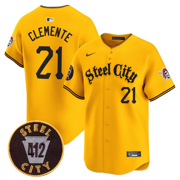 Men's Pittsburgh Pirates 412 Patch Vapor Premier Limited Jersey V5 - All Stitched - Image 35