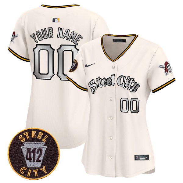 Pittsburgh Pirates 412 Patch Vapor Premier Limited Custom Jersey V2 - All Stitched - Image 8
