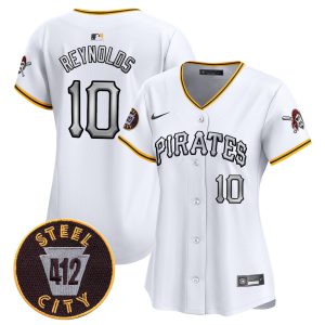 Women's Pittsburgh Pirates 412 Patch Vapor Premier Limited Jersey V6 - All Stitched
