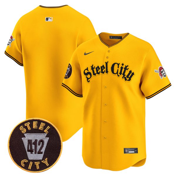 Men's Pittsburgh Pirates 412 Patch Vapor Premier Limited Jersey - All Stitched - Image 24