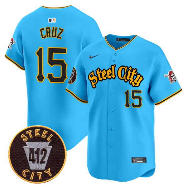 Men's Pittsburgh Pirates 412 Patch Vapor Premier Limited Jersey - All Stitched - Image 27