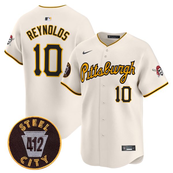 Men's Pittsburgh Pirates 412 Patch Vapor Premier Limited Jersey V4 - All Stitched - Image 13