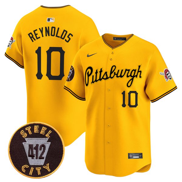 Men's Pittsburgh Pirates 412 Patch Vapor Premier Limited Jersey V4 - All Stitched - Image 19