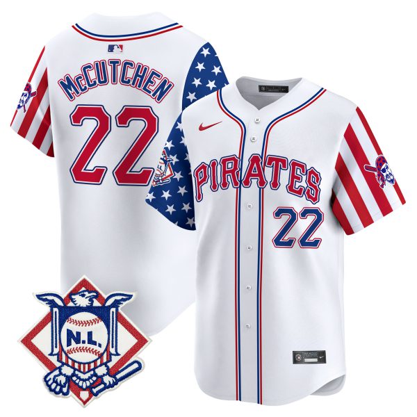 Men's Pittsburgh Pirates 2024 Fourth of July Vapor Premier Limited Jersey - All Stitched - Image 2