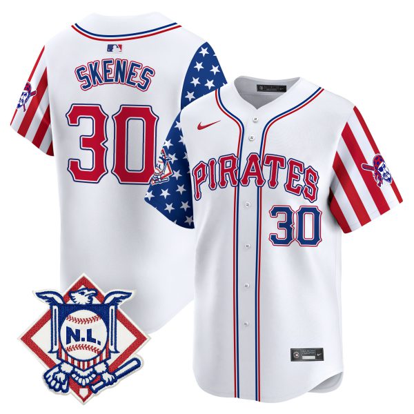 Men's Pittsburgh Pirates 2024 Fourth of July Vapor Premier Limited Jersey - All Stitched - Image 4