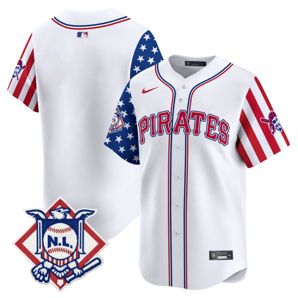Men's Pittsburgh Pirates 2024 Fourth of July Vapor Premier Limited Jersey - All Stitched - Image 6