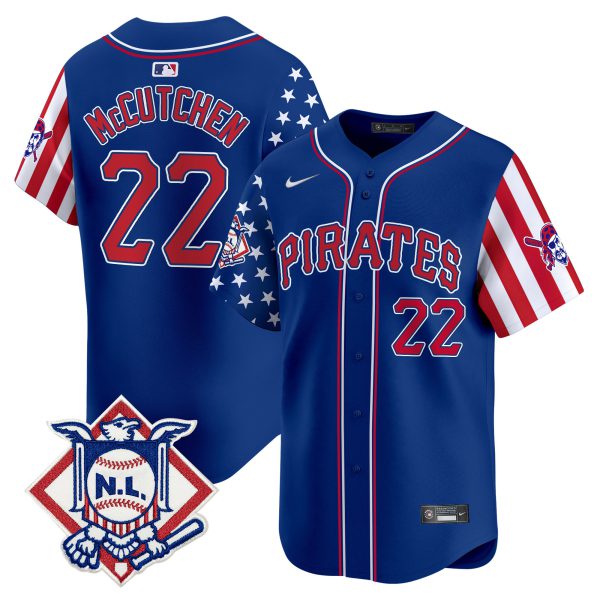 Men's Pittsburgh Pirates 2024 Fourth of July Vapor Premier Limited Jersey - All Stitched - Image 14