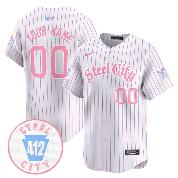 Unisex Pittsburgh Pirates Bubblegum Pink Vapor Premier Limited Custom Jersey V2 - All Stitched - Image 4