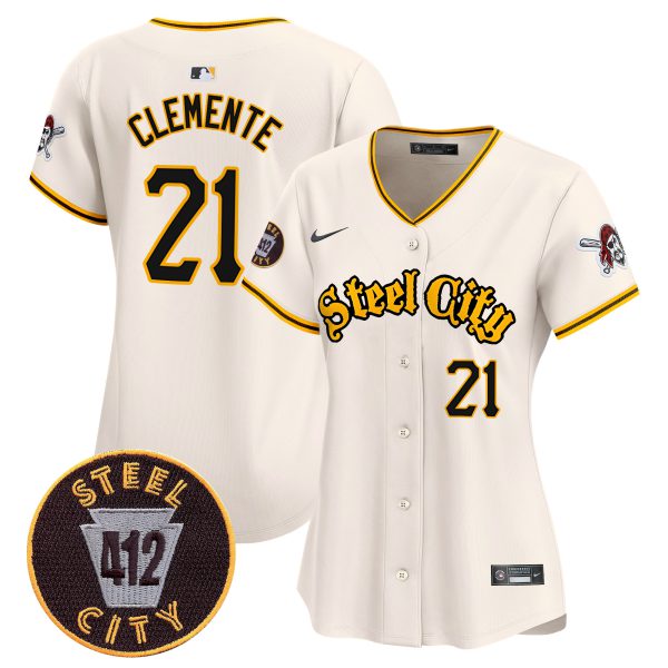 Women's Pittsburgh Pirates 412 Patch Vapor Premier Limited Jersey - All Stitched - Image 17