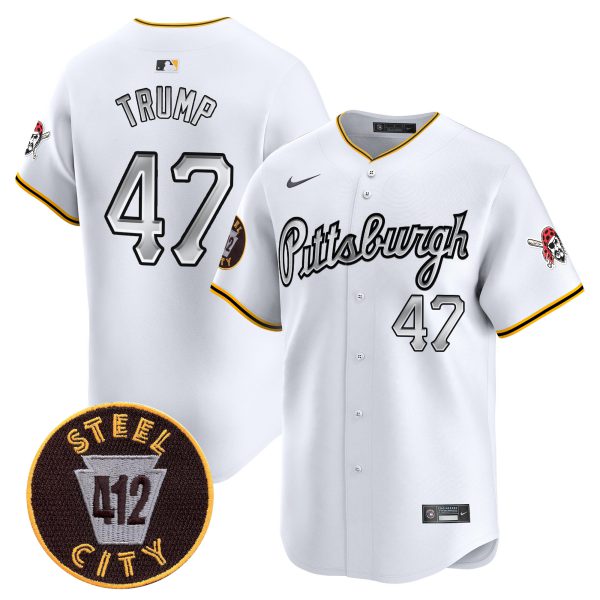 Men's Pittsburgh Pirates 412 Patch Vapor Premier Limited Jersey V7 - All Stitched - Image 6