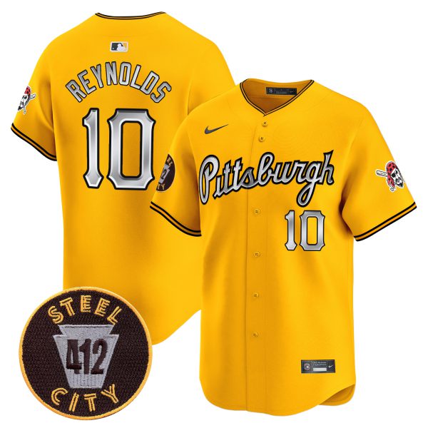 Men's Pittsburgh Pirates 412 Patch Vapor Premier Limited Jersey V7 - All Stitched - Image 22