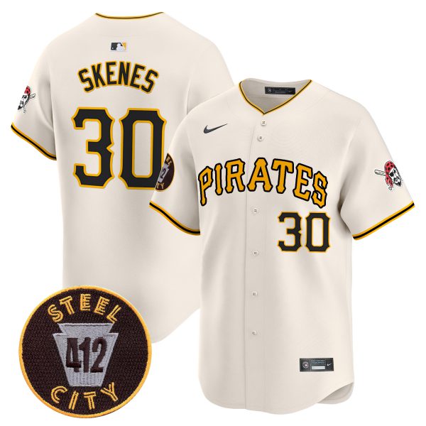 Men's Pittsburgh Pirates 412 Patch Vapor Premier Limited Jersey V3 - All Stitched - Image 16
