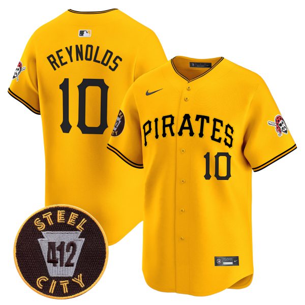 Men's Pittsburgh Pirates 412 Patch Vapor Premier Limited Jersey V3 - All Stitched - Image 19