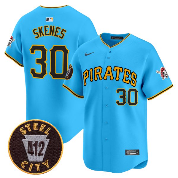 Men's Pittsburgh Pirates 412 Patch Vapor Premier Limited Jersey V3 - All Stitched - Image 28