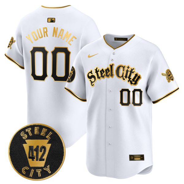 Pittsburgh Pirates 412 Patch Vapor Premier Limited Custom Jersey V5 - All Stitched - Image 2