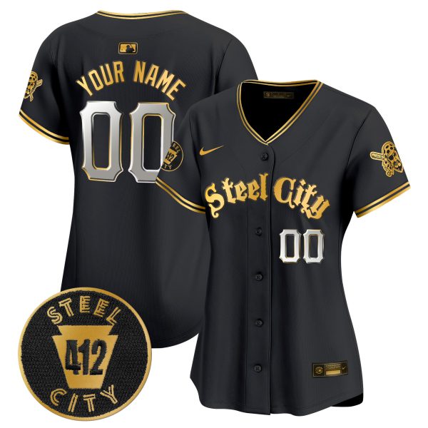 Pittsburgh Pirates 412 Patch Vapor Premier Limited Custom Jersey V5 - All Stitched - Image 7