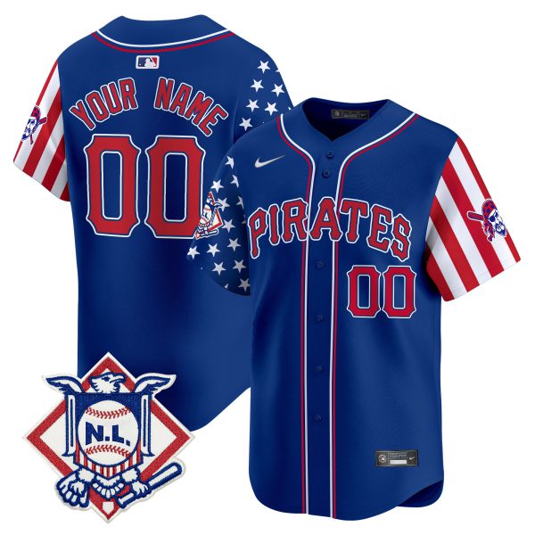 Pittsburgh Pirates 2024 Fourth of July Vapor Premier Limited Custom Jersey - All Stitched - Image 3