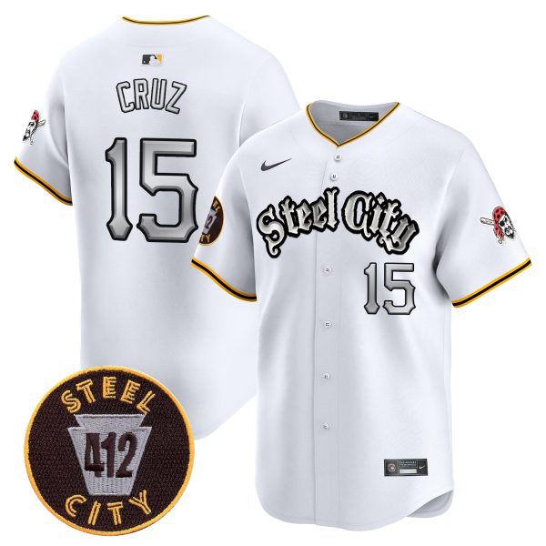 Men's Pittsburgh Pirates 412 Patch Vapor Premier Limited Jersey V2 - All Stitched - Image 3