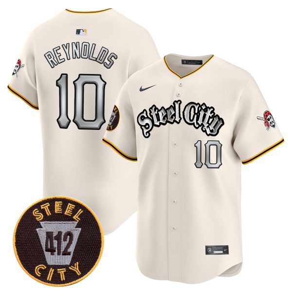 Men's Pittsburgh Pirates 412 Patch Vapor Premier Limited Jersey V2 - All Stitched - Image 15