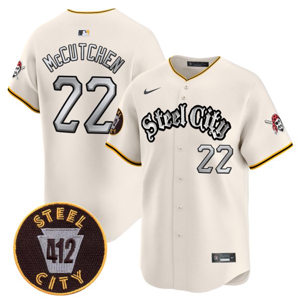 Men's Pittsburgh Pirates 412 Patch Vapor Premier Limited Jersey V2 - All Stitched - Image 16