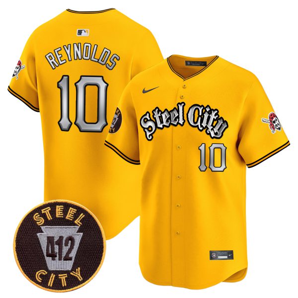 Men's Pittsburgh Pirates 412 Patch Vapor Premier Limited Jersey V2 - All Stitched - Image 22
