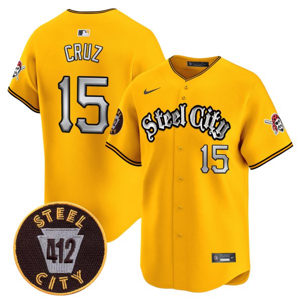 Men's Pittsburgh Pirates 412 Patch Vapor Premier Limited Jersey V2 - All Stitched - Image 24
