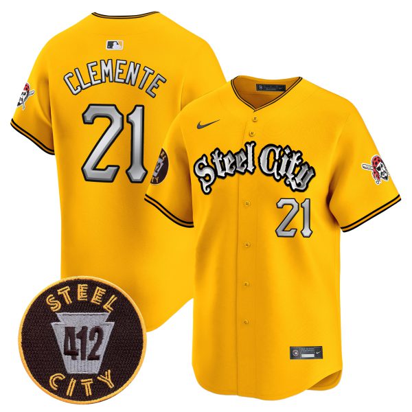 Men's Pittsburgh Pirates 412 Patch Vapor Premier Limited Jersey V2 - All Stitched - Image 26