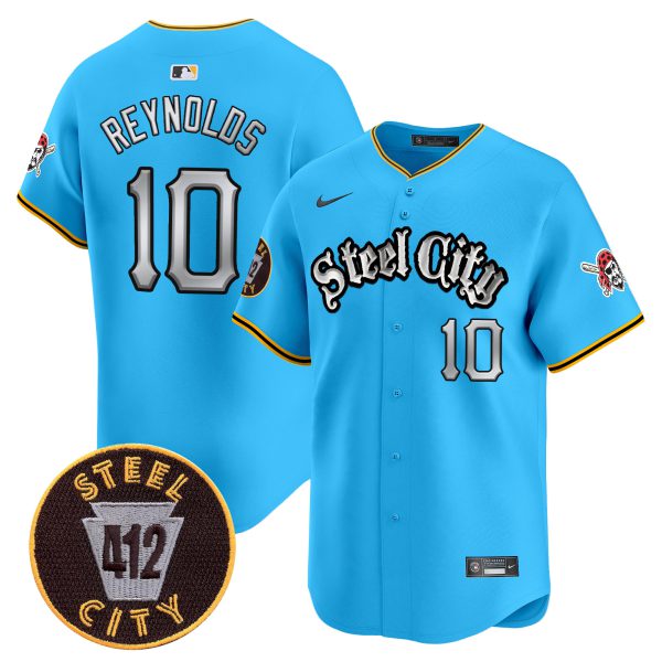 Men's Pittsburgh Pirates 412 Patch Vapor Premier Limited Jersey V2 - All Stitched - Image 29