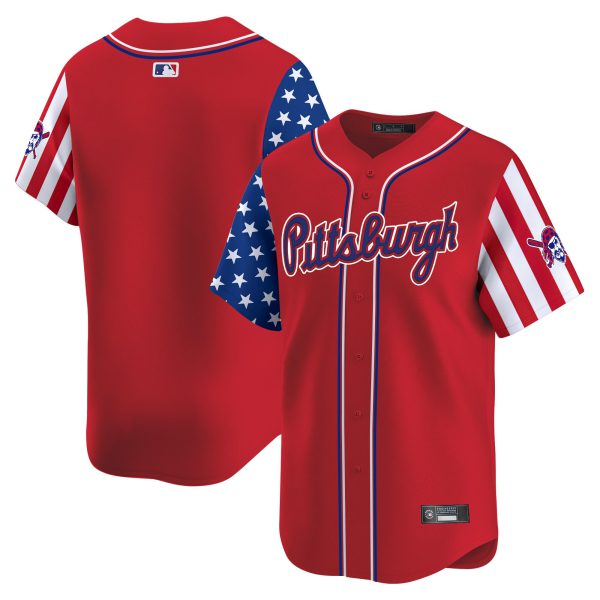 Men's Pittsburgh Pirates 2025 Independence Day Vapor Premier Limited Jersey - All Stitched - Image 18