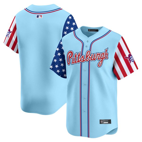 Men's Pittsburgh Pirates 2025 Independence Day Vapor Premier Limited Jersey - All Stitched - Image 36