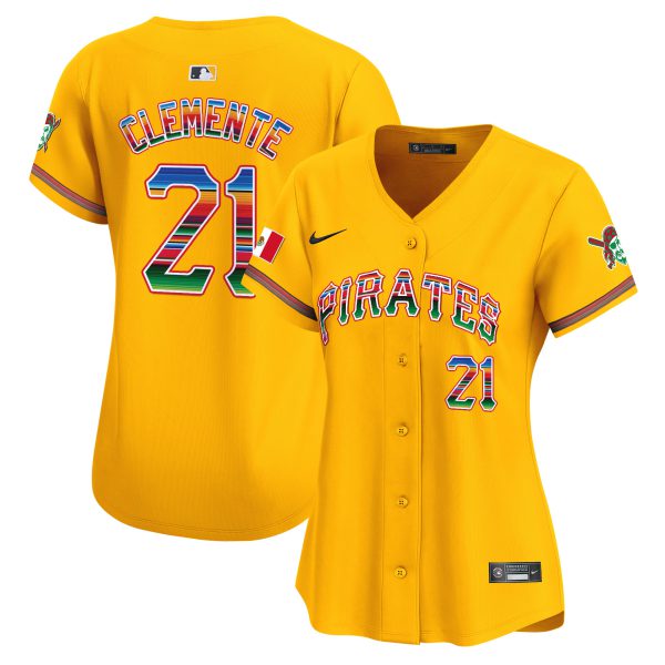 Women's Pittsburgh Pirates Mexico Vapor Premier Limited Jersey - All Stitched - Image 33