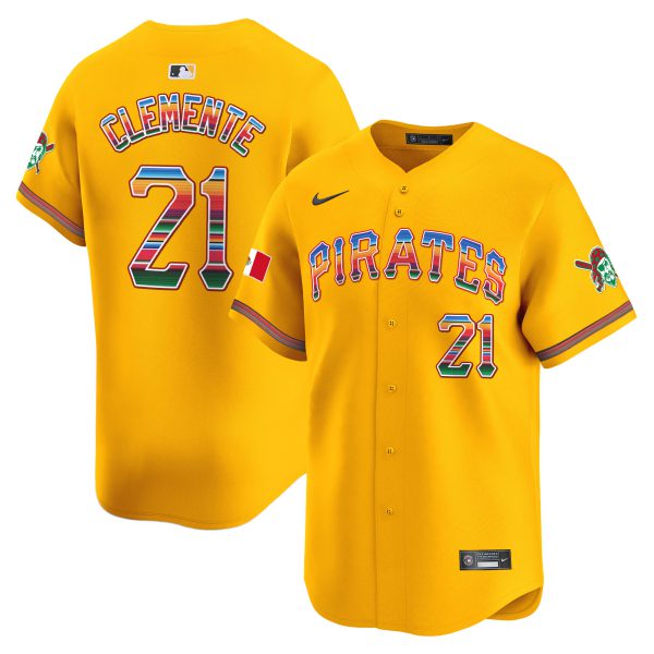 Men's Pittsburgh Pirates Mexico Vapor Premier Limited Jersey - All Stitched - Image 33