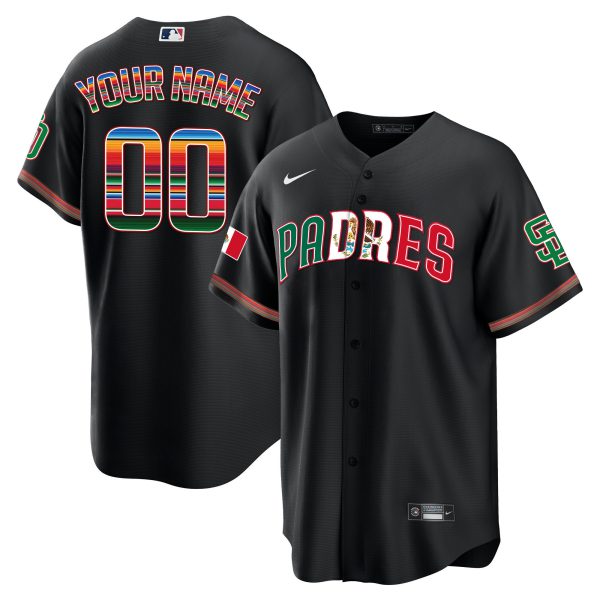 San Diego Padres Mexico Cool Base Limited Custom Jersey V2 - All Stitched - Image 2