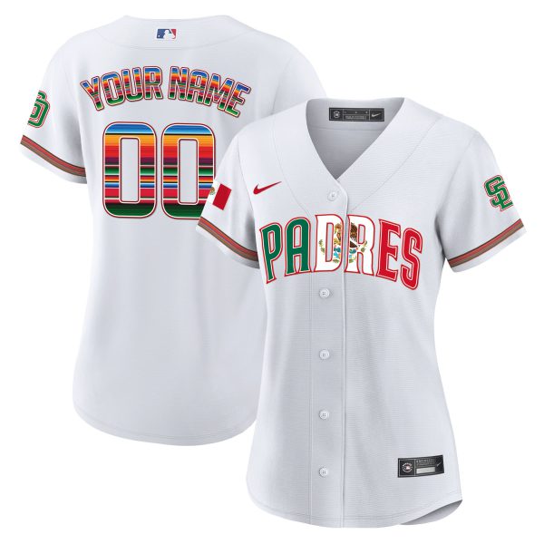 San Diego Padres Mexico Cool Base Limited Custom Jersey V2 - All Stitched - Image 7