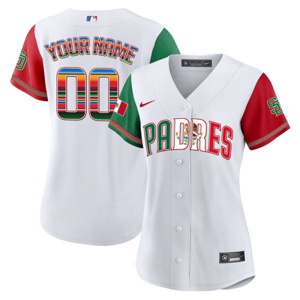 San Diego Padres Mexico Cool Base Limited Custom Jersey V2 - All Stitched - Image 12