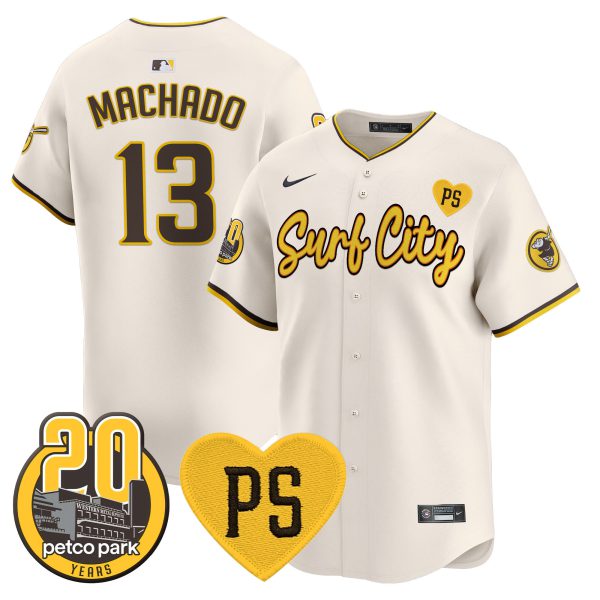 Men's Padres “For Peter” & Petco Park 20th Patch Vapor Premier Limited Jersey V3 - All Stitched - Image 2