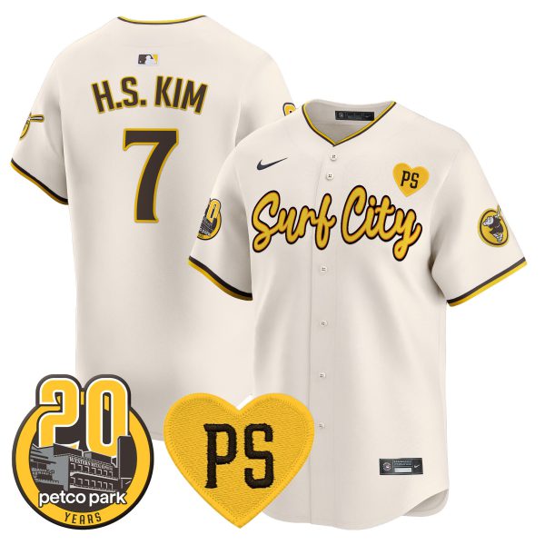 Men's Padres “For Peter” & Petco Park 20th Patch Vapor Premier Limited Jersey V3 - All Stitched - Image 4