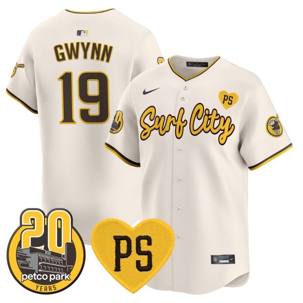 Men's Padres “For Peter” & Petco Park 20th Patch Vapor Premier Limited Jersey V3 - All Stitched - Image 6