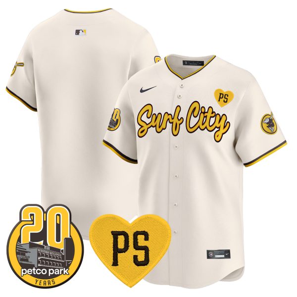 Men's Padres “For Peter” & Petco Park 20th Patch Vapor Premier Limited Jersey V3 - All Stitched - Image 7