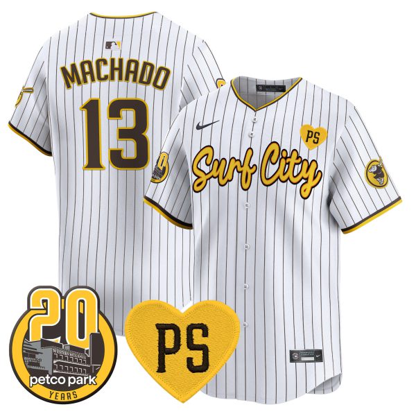 Men's Padres “For Peter” & Petco Park 20th Patch Vapor Premier Limited Jersey V3 - All Stitched - Image 9