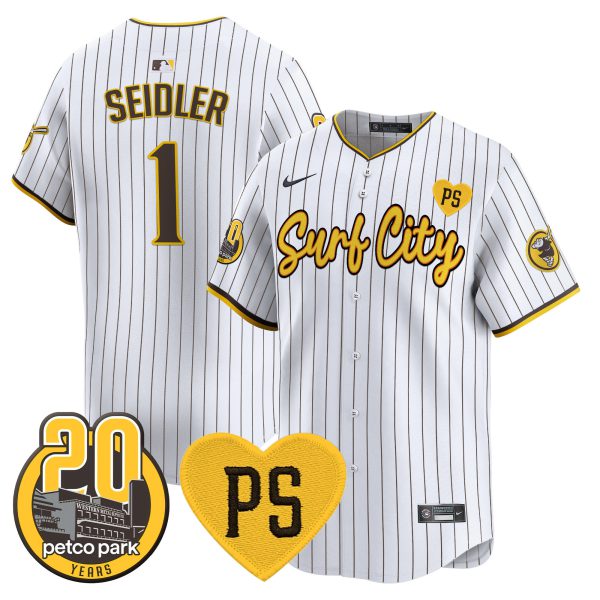 Men's Padres “For Peter” & Petco Park 20th Patch Vapor Premier Limited Jersey V3 - All Stitched - Image 10