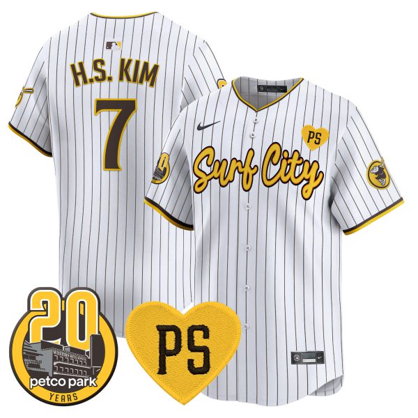 Men's Padres “For Peter” & Petco Park 20th Patch Vapor Premier Limited Jersey V3 - All Stitched - Image 11