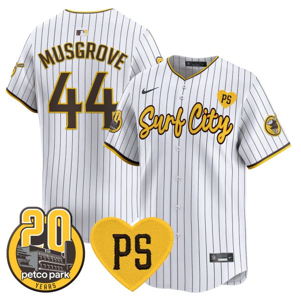 Men's Padres “For Peter” & Petco Park 20th Patch Vapor Premier Limited Jersey V3 - All Stitched - Image 12