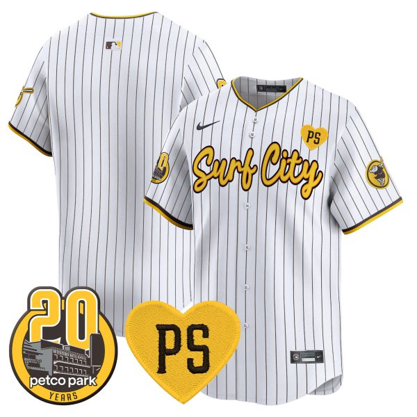 Men's Padres “For Peter” & Petco Park 20th Patch Vapor Premier Limited Jersey V3 - All Stitched - Image 14