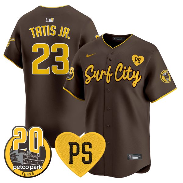 Men's Padres “For Peter” & Petco Park 20th Patch Vapor Premier Limited Jersey V3 - All Stitched - Image 22
