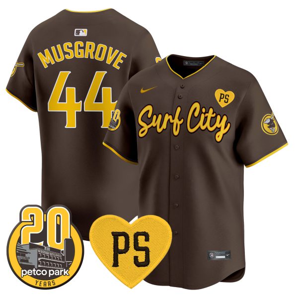 Men's Padres “For Peter” & Petco Park 20th Patch Vapor Premier Limited Jersey V3 - All Stitched - Image 26