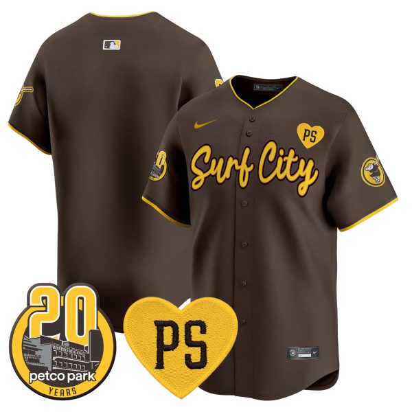 Men's Padres “For Peter” & Petco Park 20th Patch Vapor Premier Limited Jersey V3 - All Stitched - Image 28