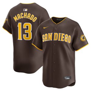 Manny Machado San Diego Padres Brown Vapor Jersey - All Stitched